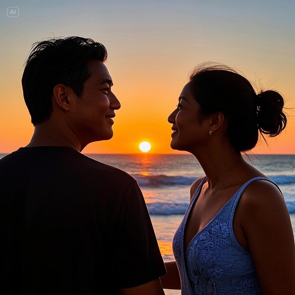 Menikmati Sunset Romantis di Pantai Pandawa